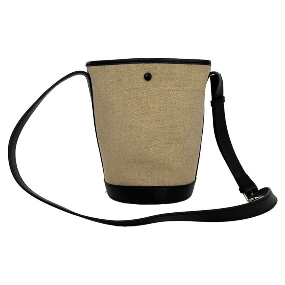 A.P.C. Helene Bucket Bag in Beige Jute Canvas